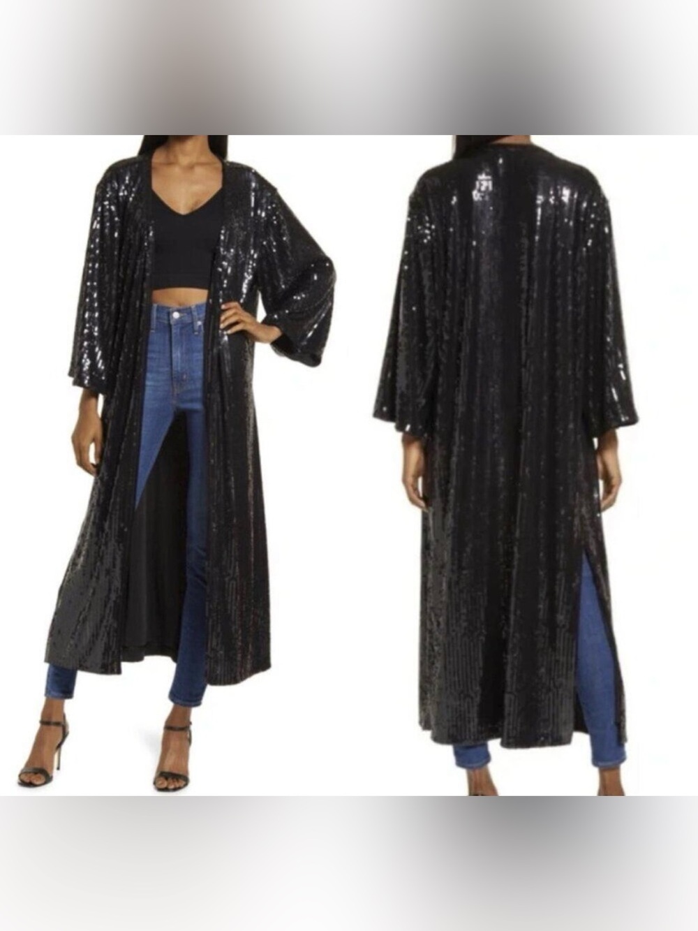 NWT Good American Sequin Duster